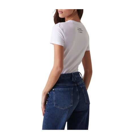 Guess T-shirt T-shirt Donna con triangolo floreale XS - Francavilla Moda